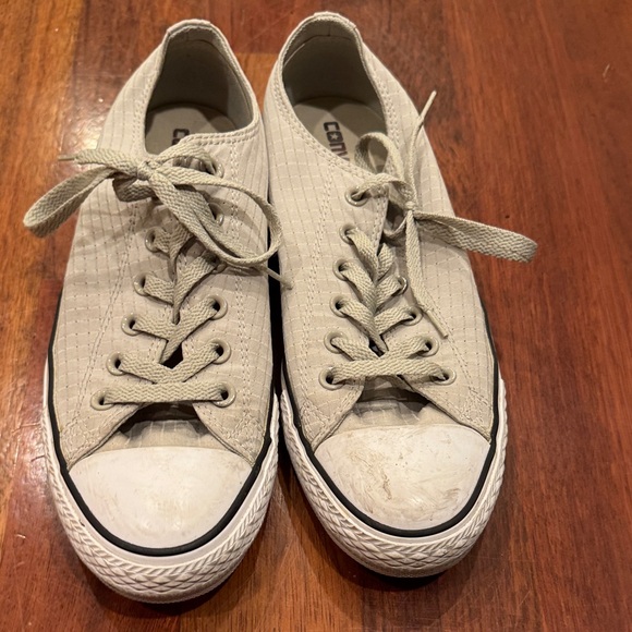 Converse Light Tan Low-Top Sneakers- Mens - Picture 2 of 6